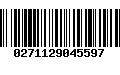 Código de Barras 0271129045597