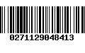 Código de Barras 0271129048413