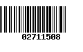 Código de Barras 02711508