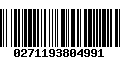 Código de Barras 0271193804991