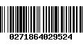 Código de Barras 0271864029524