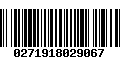 Código de Barras 0271918029067