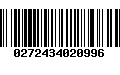 Código de Barras 0272434020996