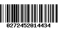 Código de Barras 0272452014434