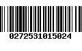 Código de Barras 0272531015024