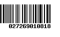 Código de Barras 027269010818