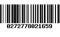 Código de Barras 0272778021659
