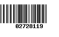 Código de Barras 02728119