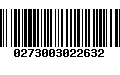 Código de Barras 0273003022632