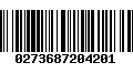 Código de Barras 0273687204201