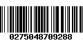 Código de Barras 0275048709288
