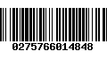Código de Barras 0275766014848
