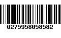 Código de Barras 0275958058582