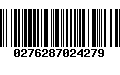 Código de Barras 0276287024279