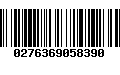 Código de Barras 0276369058390