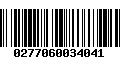 Código de Barras 0277060034041