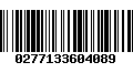 Código de Barras 0277133604089