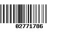 Código de Barras 02771786