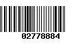 Código de Barras 02778884