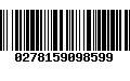 Código de Barras 0278159098599