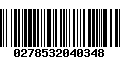 Código de Barras 0278532040348