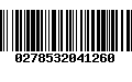 Código de Barras 0278532041260