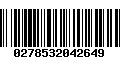Código de Barras 0278532042649