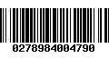 Código de Barras 0278984004790