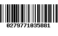 Código de Barras 0279771035881