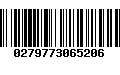 Código de Barras 0279773065206