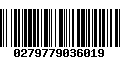 Código de Barras 0279779036019