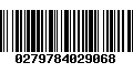 Código de Barras 0279784029068