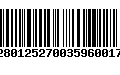 Código de Barras 02801252700359600171