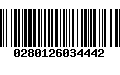 Código de Barras 0280126034442