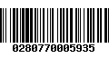 Código de Barras 0280770005935