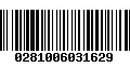 Código de Barras 0281006031629