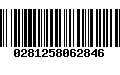 Código de Barras 0281258062846