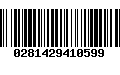 Código de Barras 0281429410599