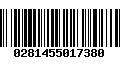 Código de Barras 0281455017380