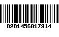 Código de Barras 0281456017914