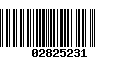 Código de Barras 02825231