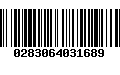 Código de Barras 0283064031689