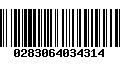 Código de Barras 0283064034314