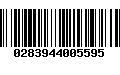 Código de Barras 0283944005595