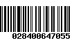 Código de Barras 028400647055