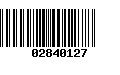 Código de Barras 02840127