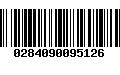 Código de Barras 0284090095126