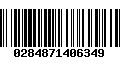 Código de Barras 0284871406349