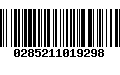 Código de Barras 0285211019298