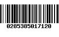 Código de Barras 0285385017120